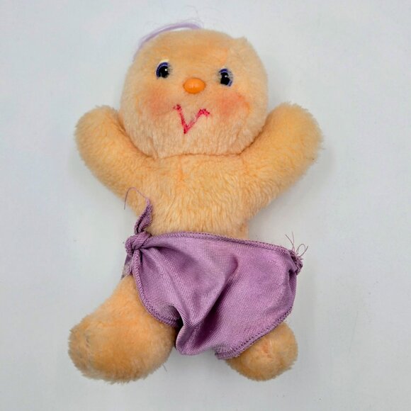 Vintage Kenner Hugga Bunch Impkins Nuzzler Plus Baby Purple Hair Plush Doll 1985 - Picture 14 of 15